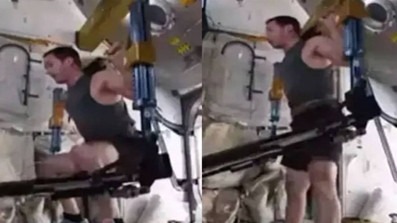 લો બોલો ! આ અંતરિક્ષયાત્રીએ સ્પેશ સ્ટેશનમાં જ કસરત કરી, Video  જોઈને તમને પણ આશ્વર્ય થશે