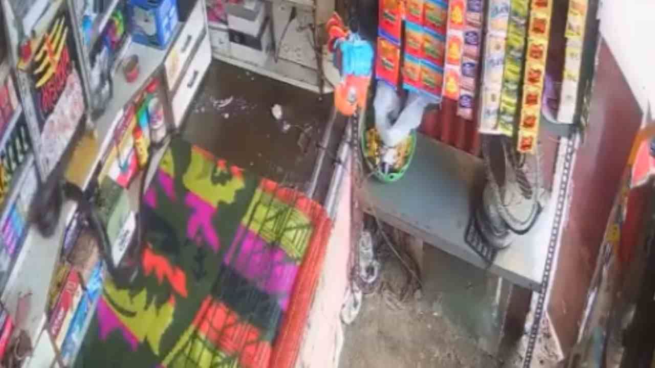 Viral Video: દુકાનમાં બેઠો હતો છોકરો અને અચાનક ઉપરથી પડ્યો સાપ, દ્રશ્યો CCTVમાં કેદ