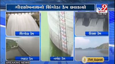રાજ્યમાં વરસાદને કારણે ભાદર, ઉકાઈ સહીતના ડેમોમાંથી પાણી છોડાયું, તો અન્ય ડેમો ઓવરફલો થયા રાજ્યમાં વરસાદને કારણે ભાદર, ઉકાઈ સહીતના ડેમોમાંથી પાણી છોડાયું, તો અન્ય ડેમો ઓવરફલો થયા