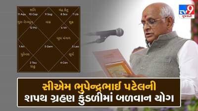 Bhupendra Patel: નવા CMએ શપથ ગ્રહણ કરતા સમયે સર્જાયા બળવાન યોગ, વાંચો શું કહે છે સત્તાનાં યોગ અને સમીકરણ