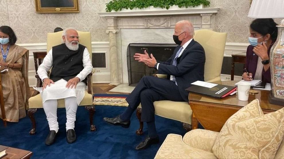 PM Modi in US: વ્હાઇટ હાઉસમાં પ્રથમ દ્વિપક્ષીય બેઠક શરૂ, પીએમ મોદીએ બાઈડનને કહ્યું, કોવિડથી ક્વાડ સુધી તમે આ ક્ષેત્રમાં એક અનોખી પહેલ કરી