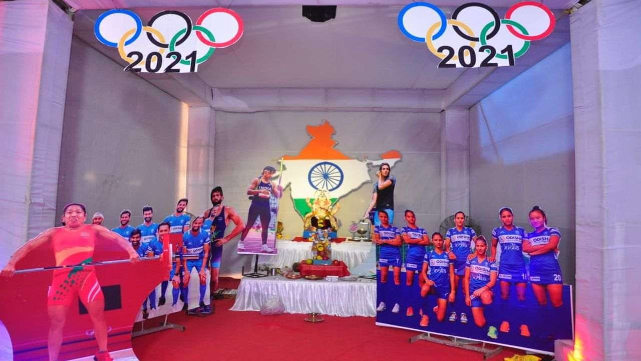 Surat : ગણેશભક્તિની સાથે દેશભક્તિ : મંડપમાં છવાયો ઓલિમ્પિક વિજેતા ખેલાડીઓનો જાદુ