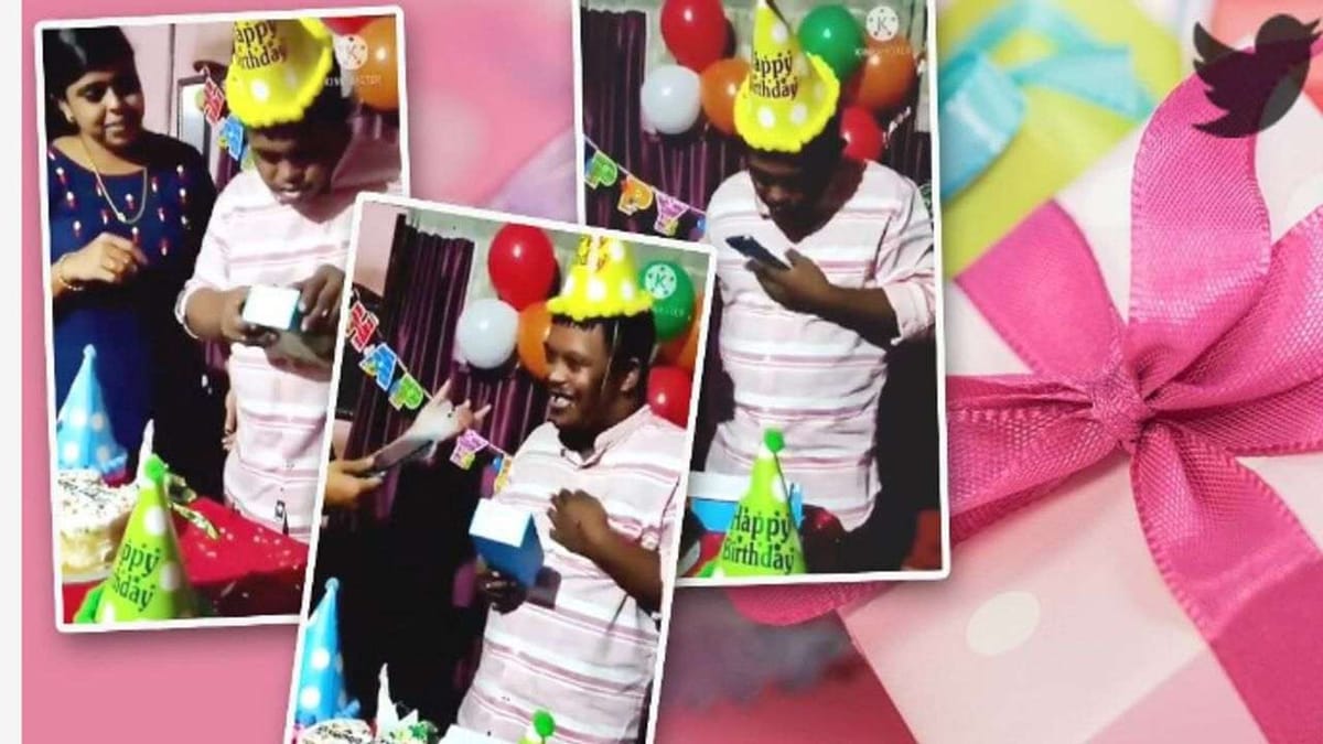 Viral Video : બાળકને જન્મદિવસમાં મળ્યો મોબાઈલ ફોન, વીડિયોમાં બાળકની પ્રતિક્રિયા જોઈને તમે પણ ભાવુક થઈ જશો !