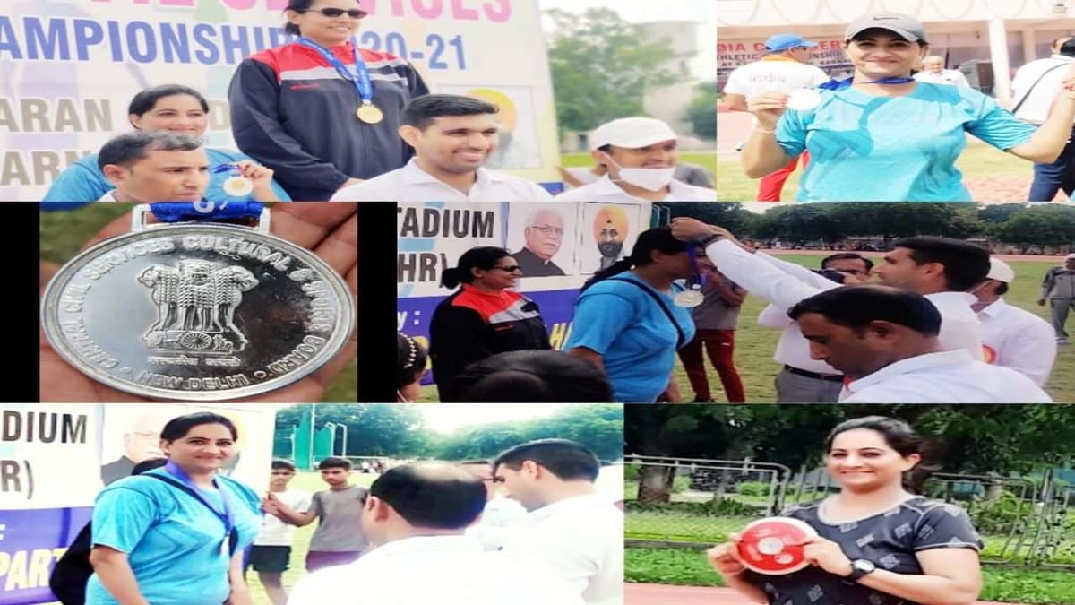 અમદાવાદની શિક્ષિકા દર્શના પટેલે રાષ્ટ્રીય સ્તરે ગુજરાતનું ગૌરવ વધાર્યું, ઓલ ઇન્ડીયા સિવીલ સર્વિસ એથલેટીક ચેમ્પિયનશીપમાં સિલ્વર મેડલ મેળવ્યો