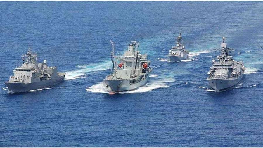 અમેરિકા, જાપાન અને ઓસ્ટ્રેલિયા સાથે ભારતીય નૌકાદળનો માલાબાર અભ્યાસ શરૂ, P-8I વિમાનોએ પણ ભાગ લીધો