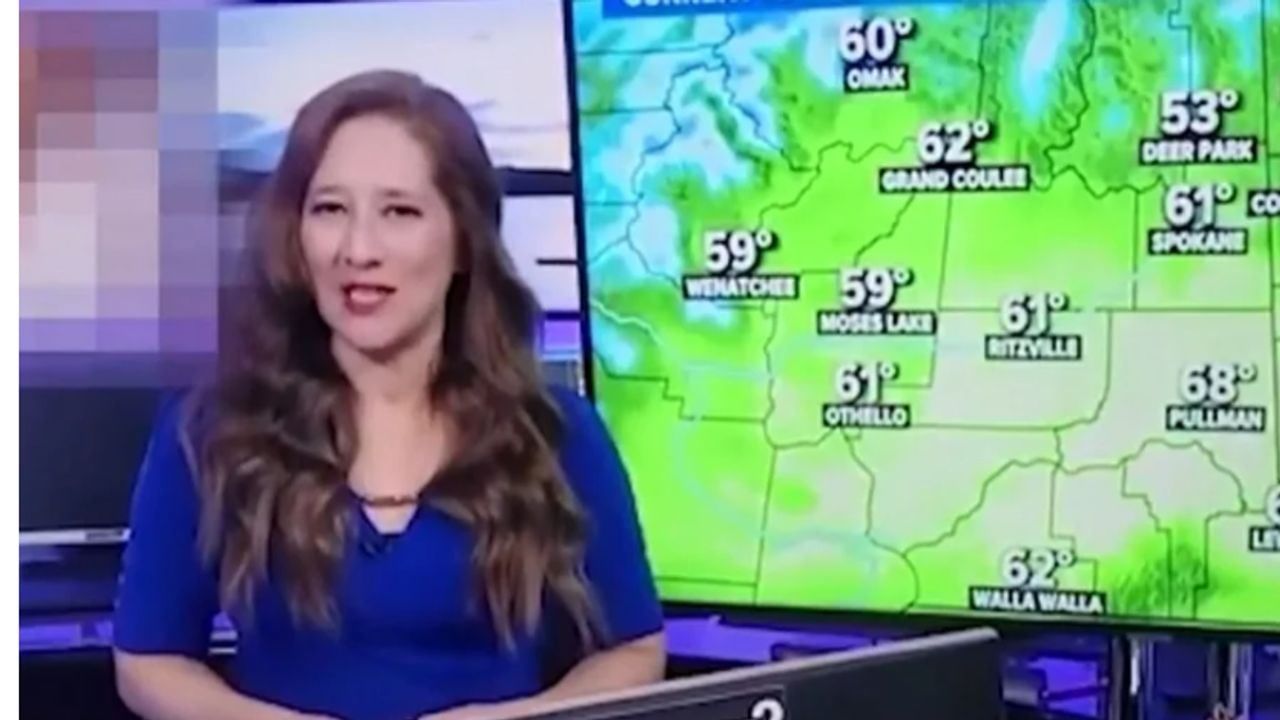 OMG: News Anchor હવામાનનો હાલ બતાવતી રહી અને થઈ ગયો મોટો ગોટાળો, પાછળ ચાલી રહ્યો હતો અશ્લિલ વિડિયો