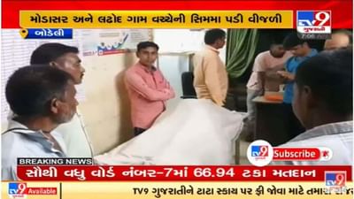 છોટાઉદેપુરના બોડેલીમાં વીજળી પડતાં એક વ્યક્તિનું મોત