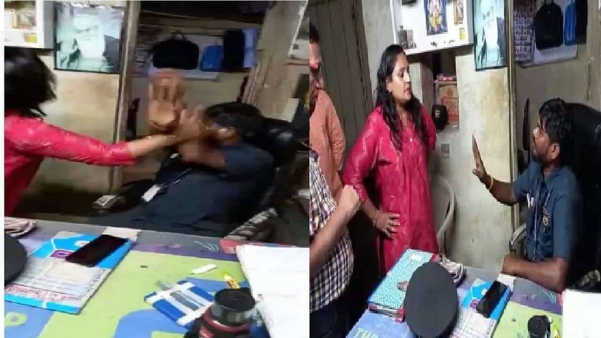 Maharashtra: રાજ ઠાકરેના ફોટાને ન ઓળખવા બદલ સજા! મરાઠી અભિનેત્રીએ ચોકીદારને માર્યો માર, જુઓ વીડિયો