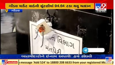 રાજકોટના ગોંડલ માર્કેટ યાર્ડની ચૂંટણીમાં  94. 64 ટકા જેટલું મતદાન નોંધાયું, આજે પરિણામ