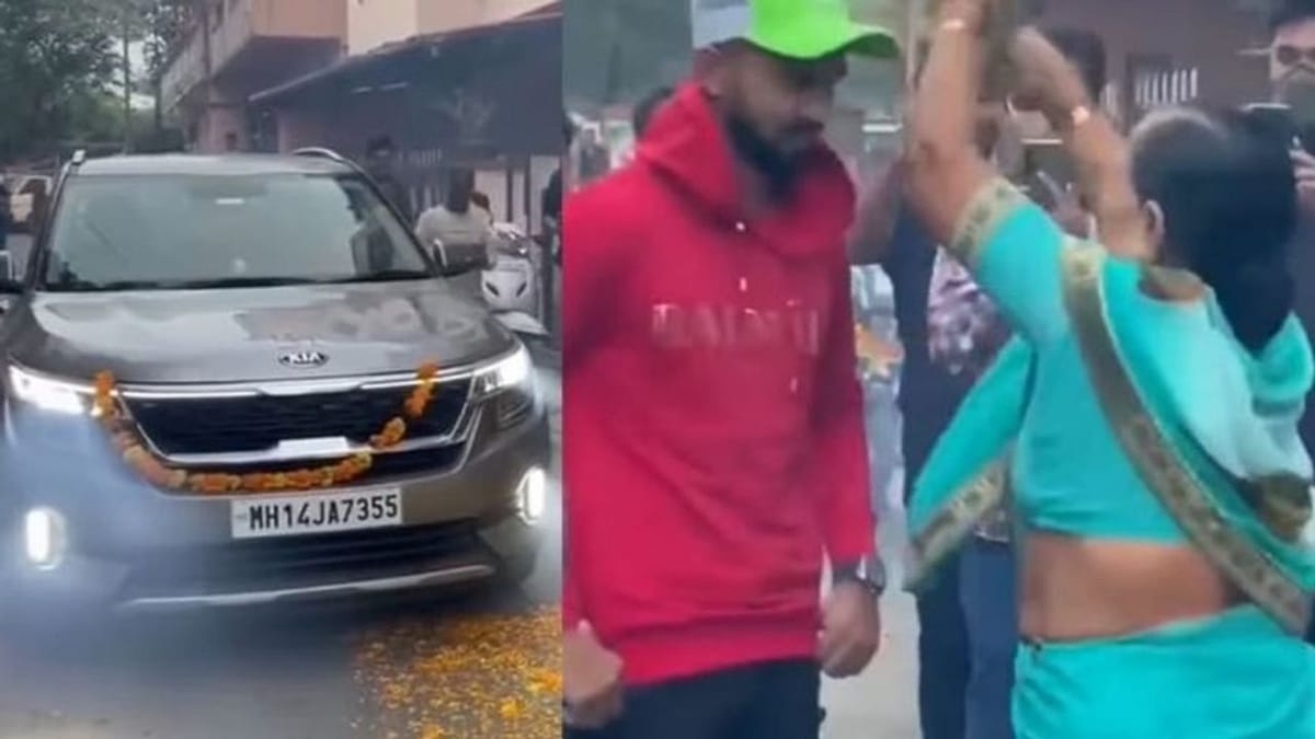 IPL 2021: ચેમ્પિયન ચેન્નાઇનો 'હિરો' ઓરેન્જ કેપ જીતીને ઘરે પહોંચતા જ શાનદાર સ્વાગત કરાયુ