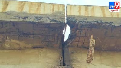 કચ્છના નખત્રાણા તાલુકાના મથલ મેજર બ્રીજ પર સ્લેબમાં ગાબડું પડતાં 2 મહિના ભારે વાહનો પર પ્રતિબંધ