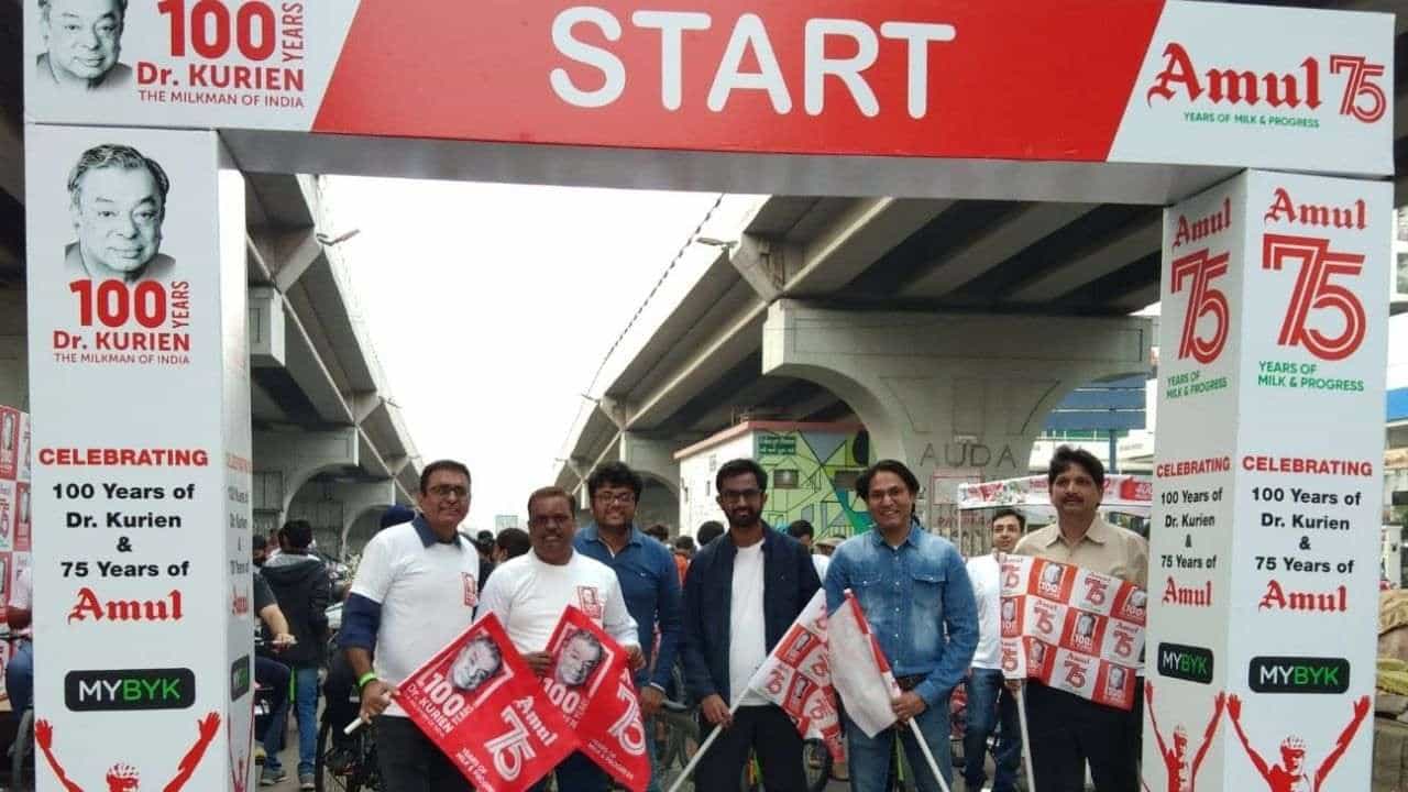 Ahmedabad: અમૂલના 75 વર્ષ, ડૉ. કુરિયનની 100 મી જન્મજયંતિ નિમિત્તે સાયકલ રેલીનું આયોજન