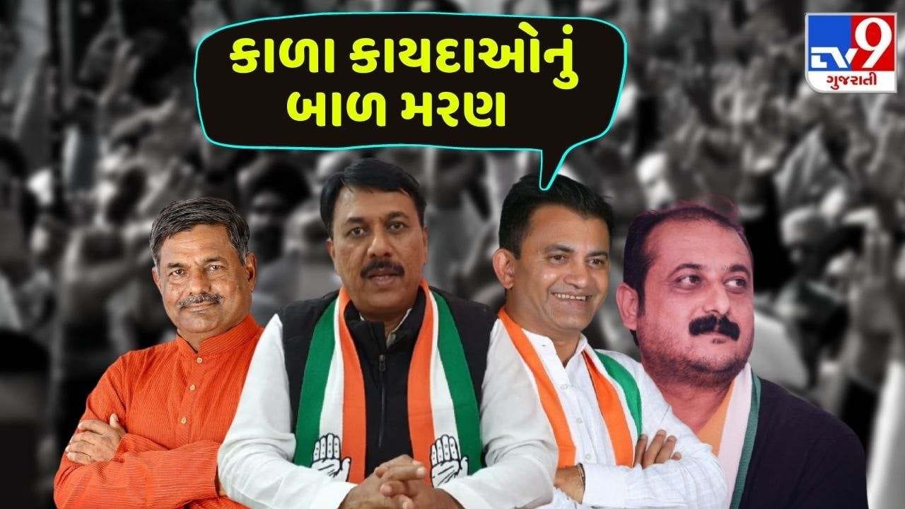 કૃષિ કાયદા પરત ખેંચવાના નિર્ણય પર ગુજરાત કોંગ્રેસના નેતાઓની પ્રતિક્રિયા, 'મજબુરીમાં આ કાયદા પાછા ખેંચ્યા છે'