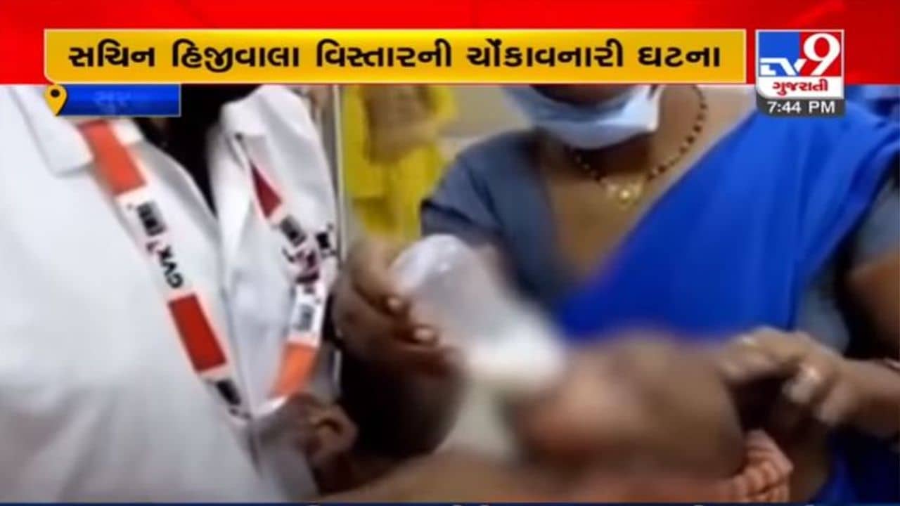 સુરતમાં ચોંકાવનારી ઘટના : મૃત માતાના વાળ પકડીને રડી રહ્યું હતું એક મહિનાનું બાળક