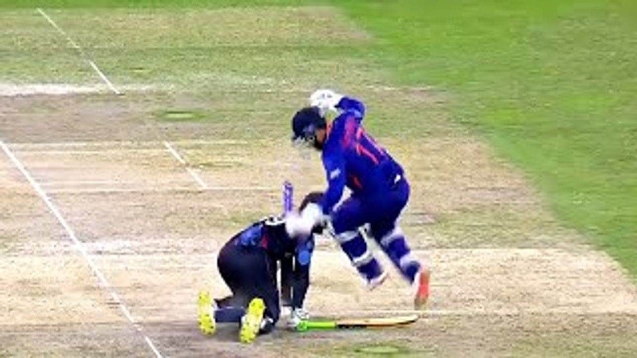 IND vs NAM: રિષભ પંતનો પગ આકસ્મિક રીતે બેટ્સમેનના બેટ સાથે અથડાયો, પંતે જે કર્યું ક્રિકેટ ચાહકોના દિલ જીતી લીધા, જુઓ Video