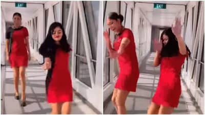 Viral : એર હોસ્ટસે એર બ્રીજ પર કર્યો ડાન્સ ! વીડિયો સોશિયલ મીડિયા પર થયો વાયરલ