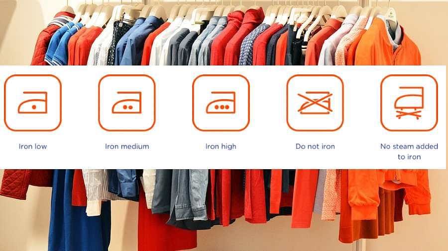 Ironing Symbols: કપડાંને ઇસ્ત્રી કરવાની એક રીત પણ છે. દરેક ફેબ્રિકને ઇસ્ત્રી કરી શકાતી નથી. સ્ટીકરોના સિમ્બોલ જણાવે છે કે તેને કેટલું આયર્ન કરવાની જરૂર છે. ઉદાહરણ તરીકે, ડોટ વડે બનેલું આયર્નનું નિશાન એટલે ઓછી ગરમી સાથેનું આયર્ન. બે ટપકું એટલે મધ્યમ, ત્રણ ટપકું એટલે આયર્નને વધારે ગરમ કરી શકાય. તે જ સમયે આયર્ન પર ક્રોસનું બિંદુ સૂચવે છે કે કાપડને આયર્નની જરૂર નથી.
