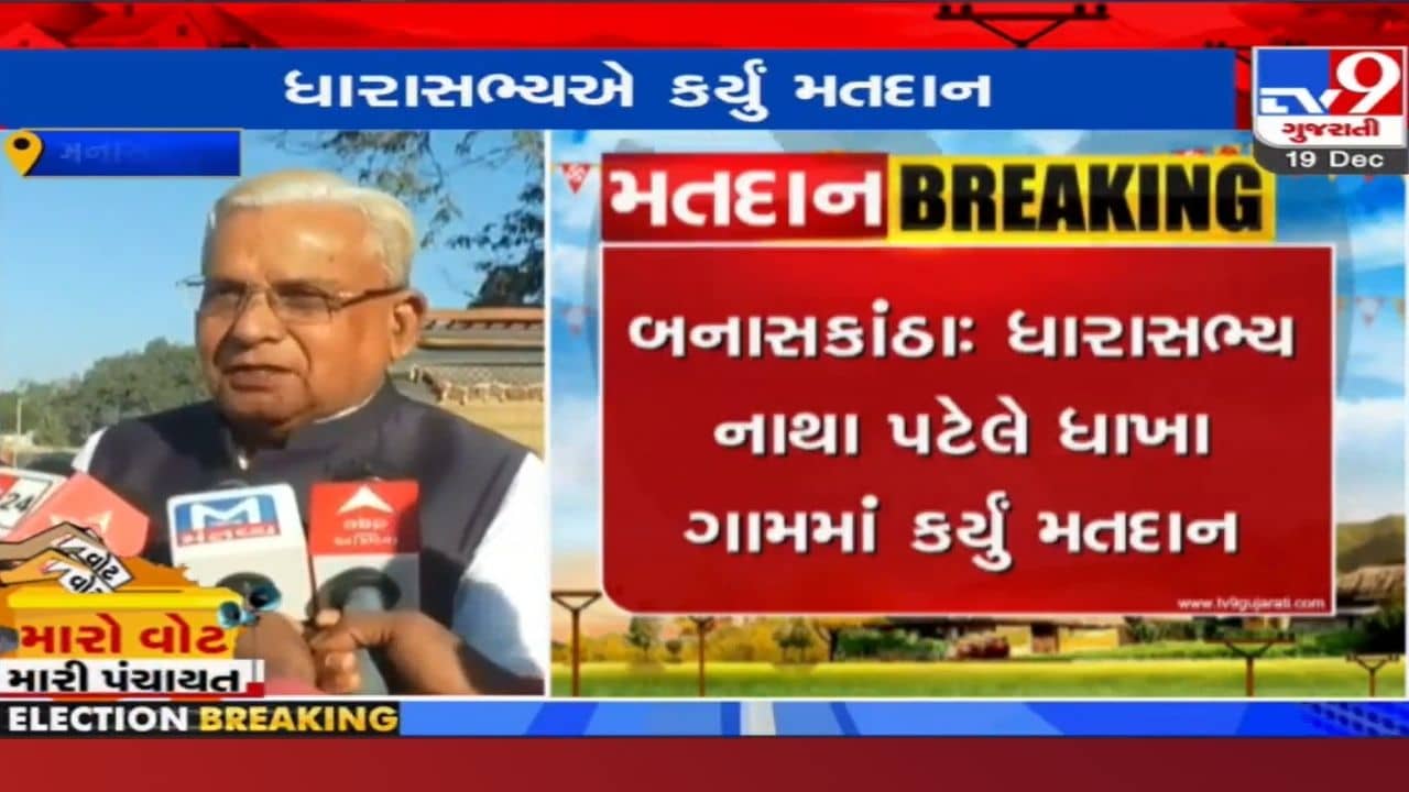 Banaskantha: ધાનેરાના MLA નાથા પટેલે કર્યું મતદાન, EVM અને બેલેટ પેપરને લઈને આપ્યું આ નિવેદન