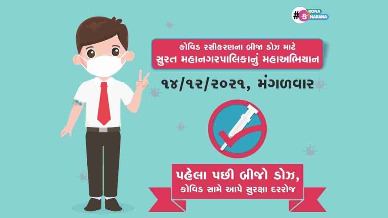 સુરતમાં આજથી મેગા વેક્સિનેશન ડ્રાઈવ, 1 લાખ લોકોને વેક્સિન આપવાનો ટાર્ગેટ