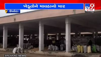 RAJKOT : વરસાદની આગાહીને પગલે  ઉપલેટા માર્કેટ યાર્ડમાં હરાજી બંધ કરવામાં આવી