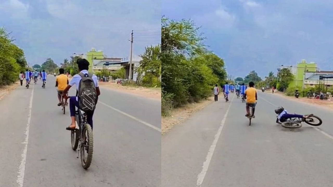 રસ્તા પર સ્ટંટ કરવા આ છોકરાને ભારે પડ્યા ! સ્ટંટના ચક્કરમાં કંઈક એવુ થયુ કે યુઝર્સના ઉડી ગયા હોંશ,જુઓ VIDEO