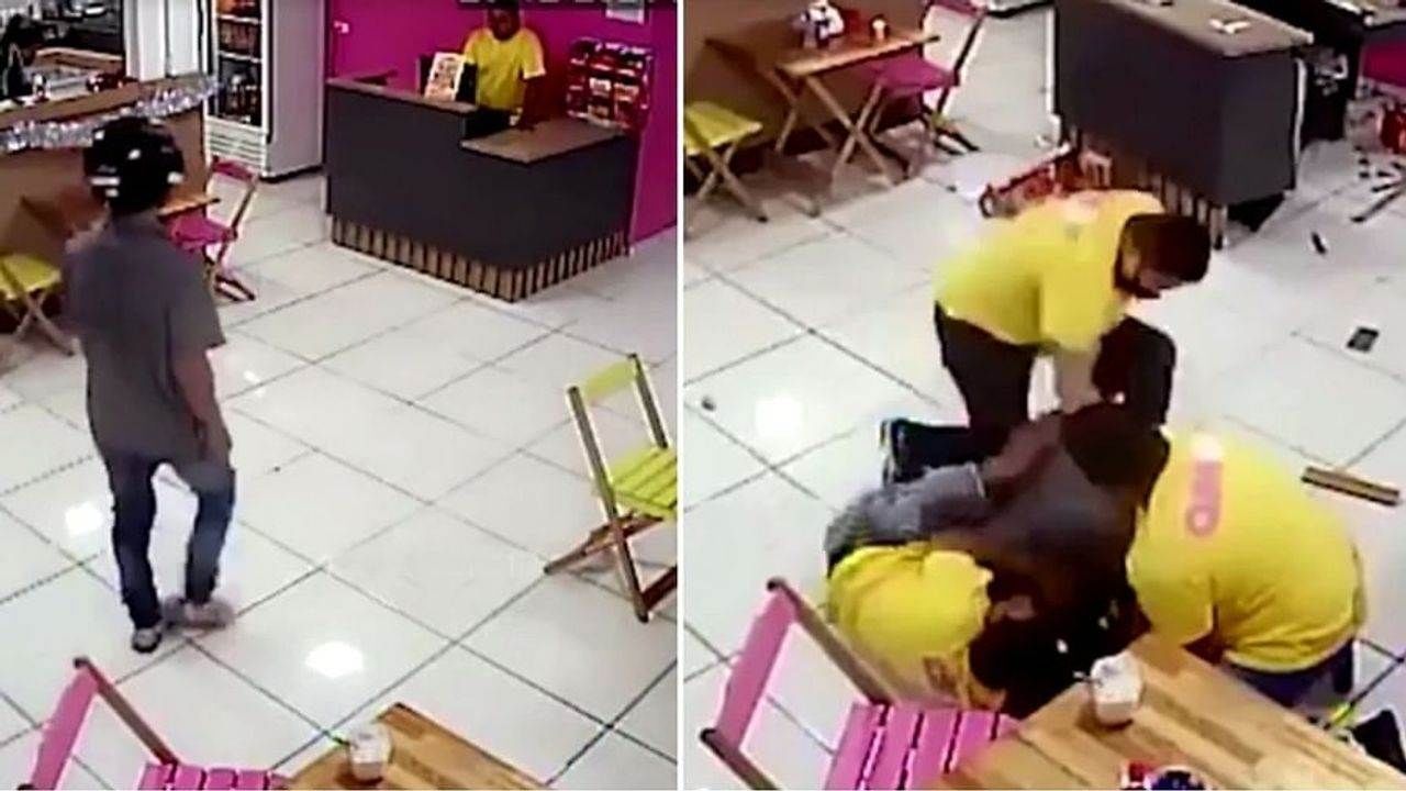 Video : રેસ્ટોરન્ટમાં ચોરી કરવી આ વ્યક્તિને ભારે પડી !  સ્ટાફે રીઢા ચોરના હાલ કર્યા બેહાલ
