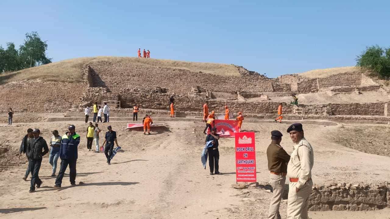 સાવધાની : કચ્છના વર્લ્ડ હેરીટેઝ ધોળાવીરા ખાતે પ્રથમવાર મોકડ્રીલ યોજાઇ