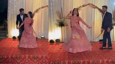 Viral: દુલ્હા-દુલ્હનનો 'શાવા શાવા' ગીત પર અદ્ભુત ડાન્સ, જબરદસ્ત ડાન્સ મૂવ્સથી જીત્યા લોકોના દિલ