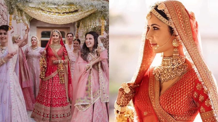 Katrina Kaif Wedding: All The Bridal Looks The Actor Wore For Her Nuptials  With Vicky Kaushal :: Khush Mag