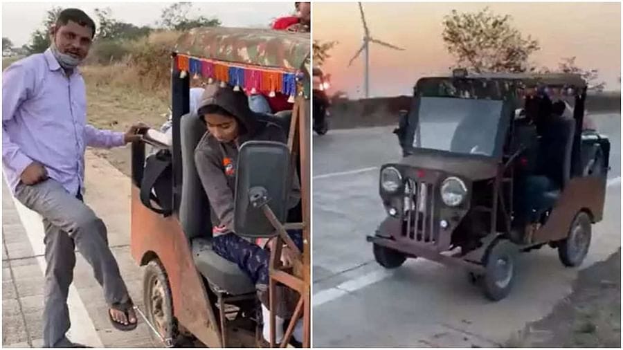 Viral: કિકથી સ્ટાર્ટ થતી આ જીપએ જીત્યુ આનંદ મહિન્દ્રાનું દિલ, કરી દીધી બોલેરો આપવાની ઓફર