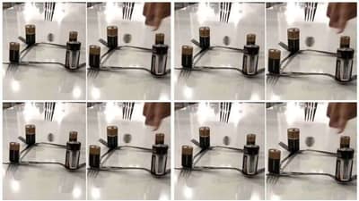 Viral: ગજબની કલાકારી ! બેટરીની મદદથી શખ્સે હવામાં ઘુમાવ્યો સિક્કો, વીડિયો જોઈ લોકો આશ્ચર્યમાં પડ્યા