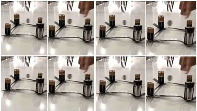 Viral: ગજબની કલાકારી ! બેટરીની મદદથી શખ્સે હવામાં ઘુમાવ્યો સિક્કો, વીડિયો જોઈ લોકો આશ્ચર્યમાં પડ્યા