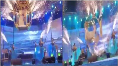 Viral Video: દુલ્હા-દુલ્હન ઝુલાથી સ્ટેજ પર ગ્રાન્ડ એન્ટ્રી કરવા માગતા હતા પણ થયું કંઈક અલગ જ ! જૂઓ વીડિયો