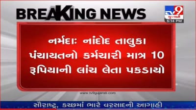Narmada: નાંદોદ તાલુકા પંચાયતનો કર્મચારી માત્ર 10 રૂપિયાની લાંચ લેતા પકડાયો Narmada: નાંદોદ તાલુકા પંચાયતનો કર્મચારી માત્ર 10 રૂપિયાની લાંચ લેતા પકડાયો