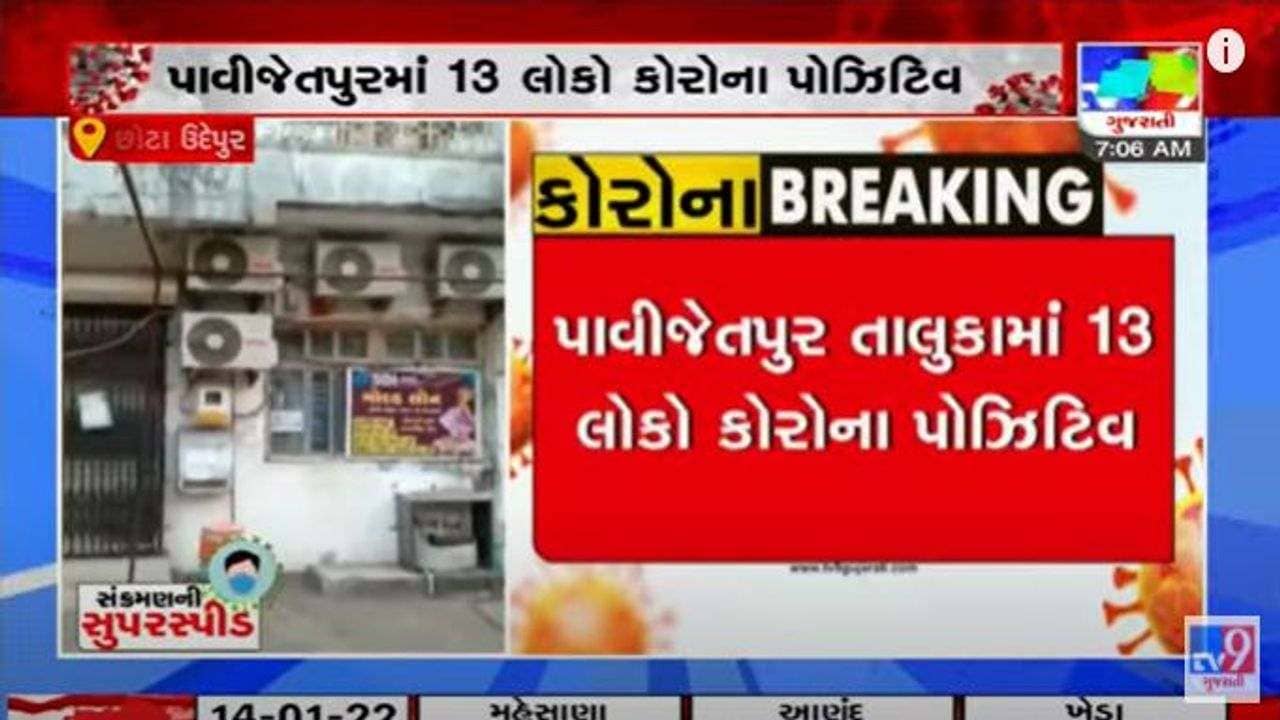 Chhota Udepur: પાવી જેતપુરમાં એક સાથે 13 લોકો કોરોના પોઝિટીવ, બેંકના 4 કર્મચારી પણ સામેલ