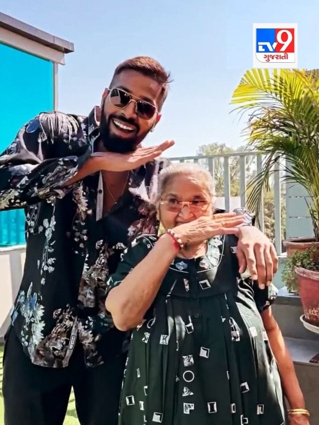 હાર્દિક પંડ્યાએ પોતાના નાની સાથે ફિલ્મ પુષ્પાના ગીત પર કર્યો ડાંસ