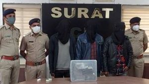 Surat: સોનાના વેપારીને ચાકુ બતાવી થયેલી 1.63 કરોડની લુંટનો ભેદ ઉકેલાયો, પોલીસે 3 આરોપીને કરી ધરપકડ