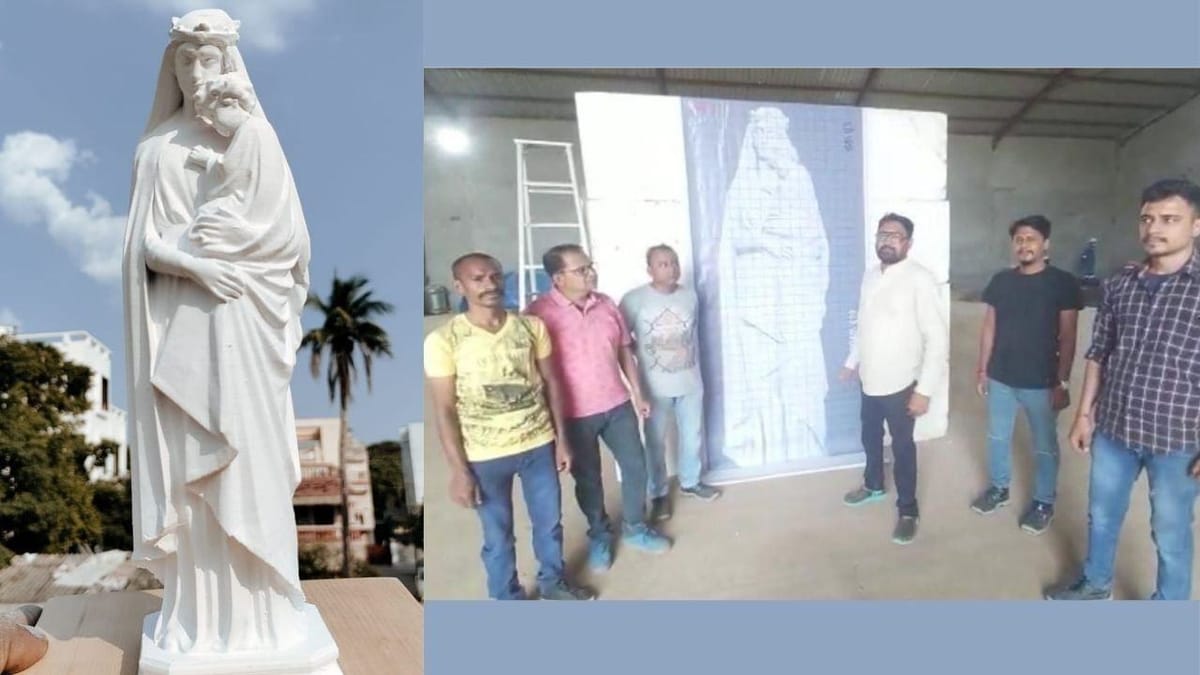 વડોદરાના 15 શિલ્પકાર દક્ષિણ આફ્રિકાના કોન્ગોમાં બનાવશે મધર મેરીની વિશ્વની સૌથી મોટી પ્રતિમા