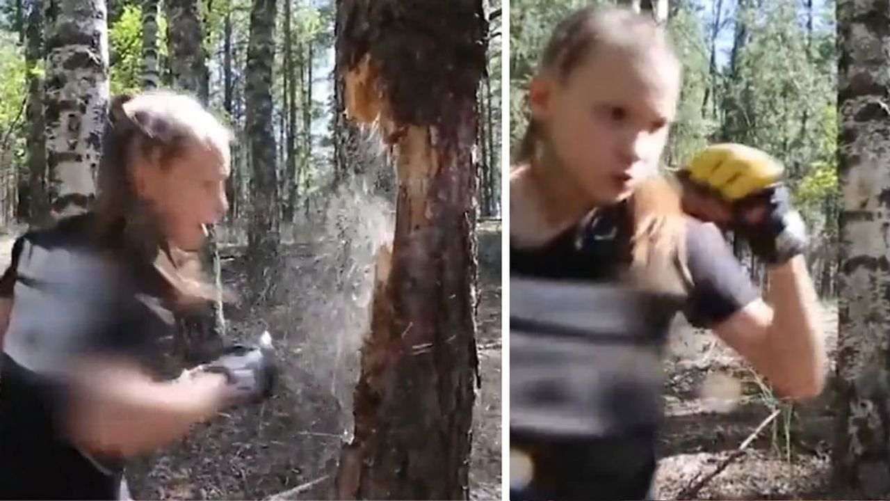 Viral: 12 વર્ષની બાળકીએ ઉપરા-છાપરી મુક્કા મારી ઝાડના છોતરા કાઢી નાખ્યા, જુઓ આ વીડિયો