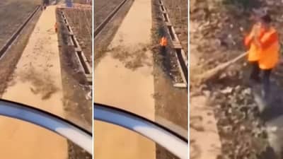 Viral: પાયલટે હેલિકોપ્ટરથી કંઈક એવી રીતે કરી સફાઈ કામદારની મદદ, જુઓ આ વીડિયો