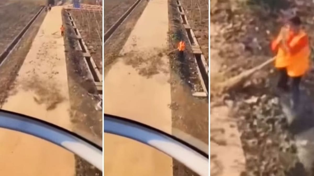 Viral: પાયલટે હેલિકોપ્ટરથી કંઈક એવી રીતે કરી સફાઈ કામદારની મદદ, જુઓ આ વીડિયો