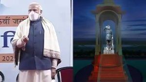 PM મોદીએ ઇન્ડિયા ગેટ ખાતે સુભાષ ચંદ્ર બોઝની હોલોગ્રામ પ્રતિમાનું કર્યુ અનાવરણ