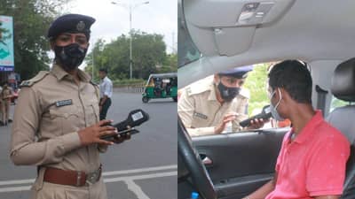 Surat: માસ્ક માટે હવે પોલીસ ફરી ફ્રન્ટ ફૂટ પર, લોકોને દંડ ફટકારવાનું કર્યુ શરૂ