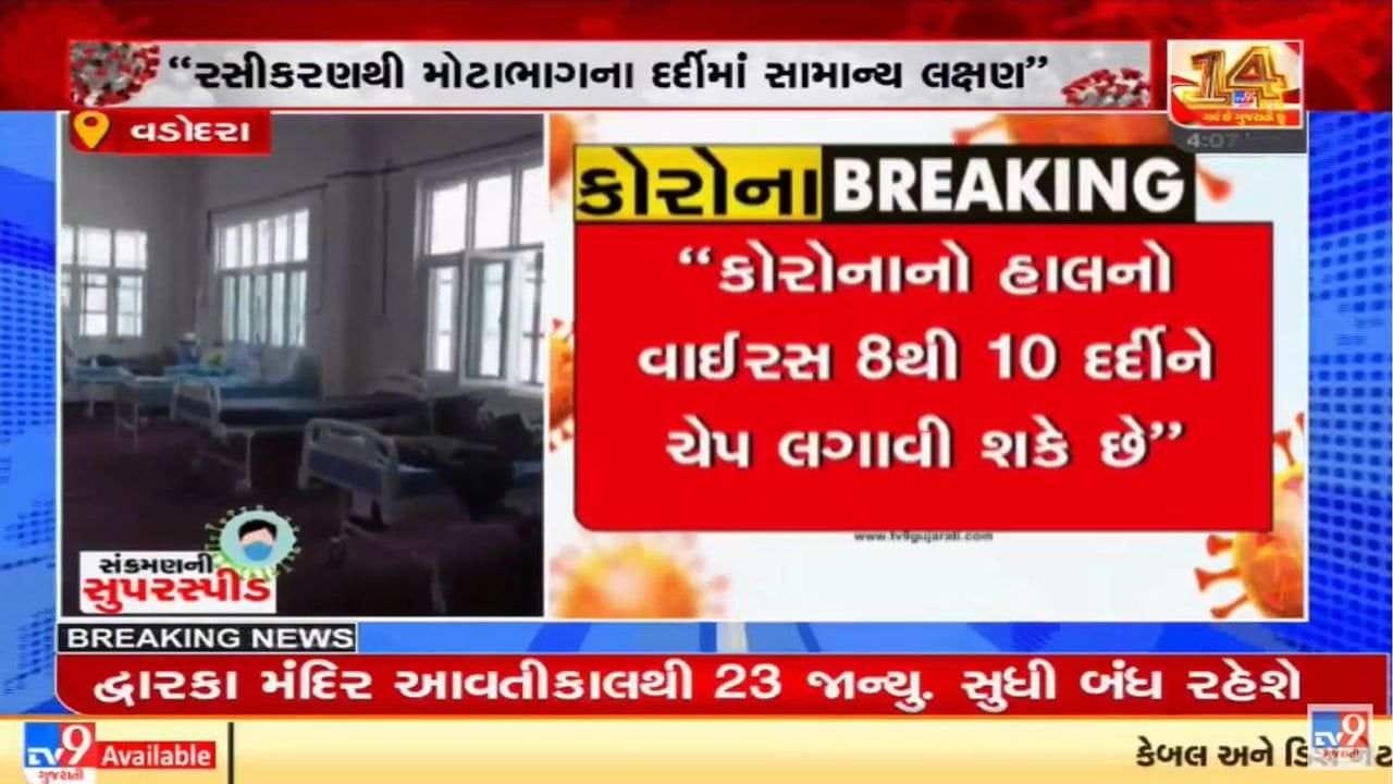 Vadodara : કોરોનાના કેસો વધતાં તંત્ર એલર્ટ, આરોગ્ય સુવિધાઓ અપગ્રેડ કરાઇ Vadodara : કોરોનાના કેસો વધતાં તંત્ર એલર્ટ, આરોગ્ય સુવિધાઓ અપગ્રેડ કરાઇ