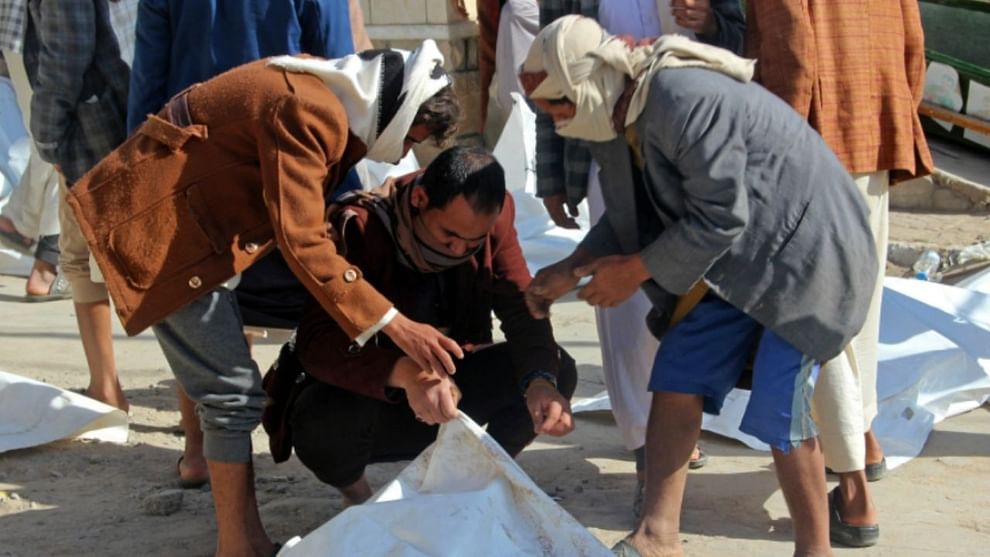 સાઉદીના હુમલા બાદ યમનમાં તબાહીના દ્રશ્યો સર્જાયા, 100 થી 200 લોકોના મોત