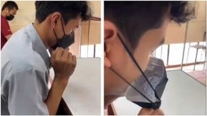 Video : પરીક્ષામાં ચોરી કરવા આ વિદ્યાર્થીએ લગાવ્યુ ગજબનુ દિમાગ, આ જુગાડ જોઈને તમને પણ હસવુ આવશે
