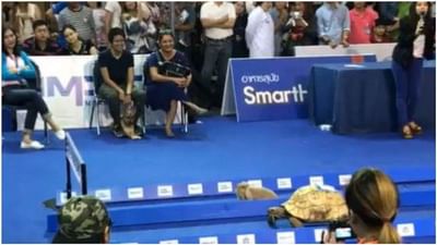 Viral : સસલા અને કાચબા વચ્ચે જામી રેસ, વીડિયો વાયરલ થતા યુઝર્સને યાદ આવ્યુ બાળપણ