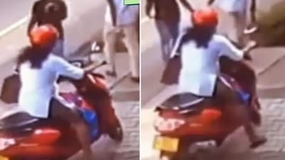 Video : પાપાની પરીએ ગભરાટમાં દબાવી દીઘી સ્કૂટીની બ્રેક ! પછી જે થયુ તે જોઈને યુઝર્સ કહ્યુ યે તો હેવી ડ્રાઈવર હૈ 