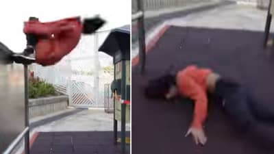 બેક ફ્લિપ મારવી આ યુવકને ભારે પડી, સ્ટંટના ચક્કરમાં હાલ થયા બેહાલ, જુઓ VIDEO