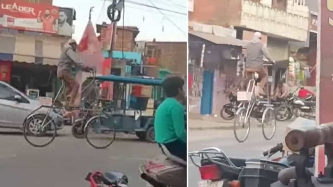 Jugaad : કાકાએ જુગાડ લગાવીને બનાવી ગજબની સાઈકલ, વીડિયો જોઈને યુઝર્સ હસીને લોટ પોટ થયા